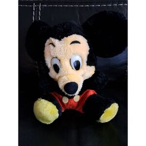 VINTAGE Mickey Mouse Walt Disney Plush R.Dakin & Co. 9" Korea‎ shred Shell Fill